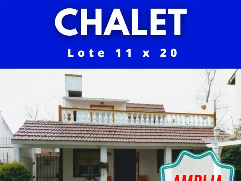 Chalet + depto. 2 amb. Lote 11 x 20