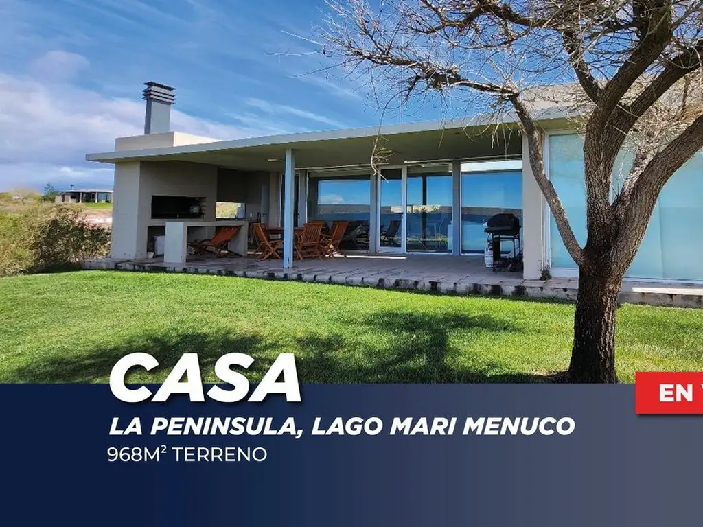 CASA A LA VENTA EN LA PENINSULA. LAGO MARIMENUCO