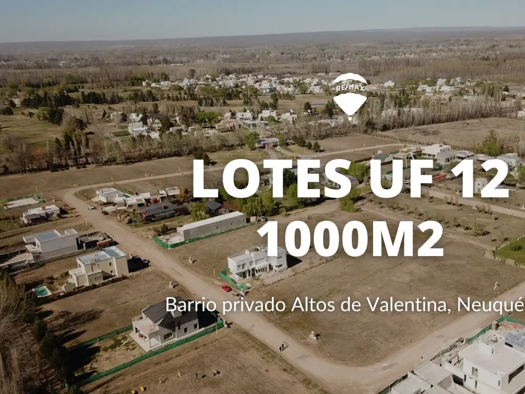 LOTE UF12 | 1000m2 | EN ALTOS DE VALENTINA