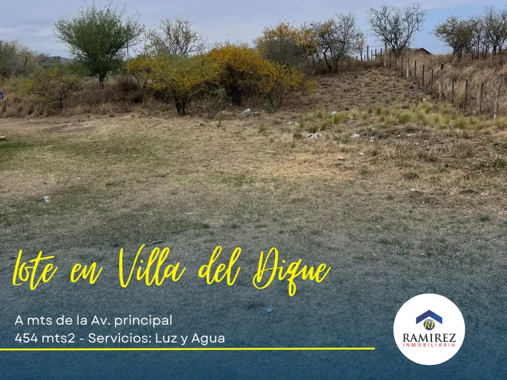 TERRENO EN VENTA EN VILLA DEL DIQUE