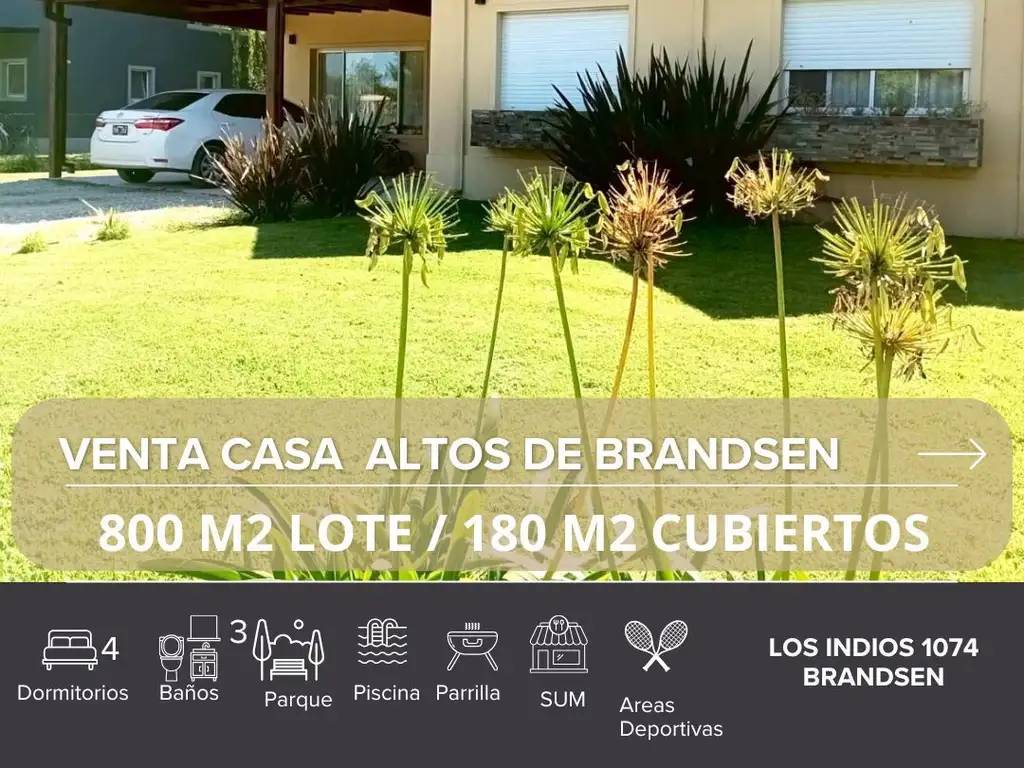 VENTA CASA 5 AMBIENTES EN ALTOS DE BRANDSEN