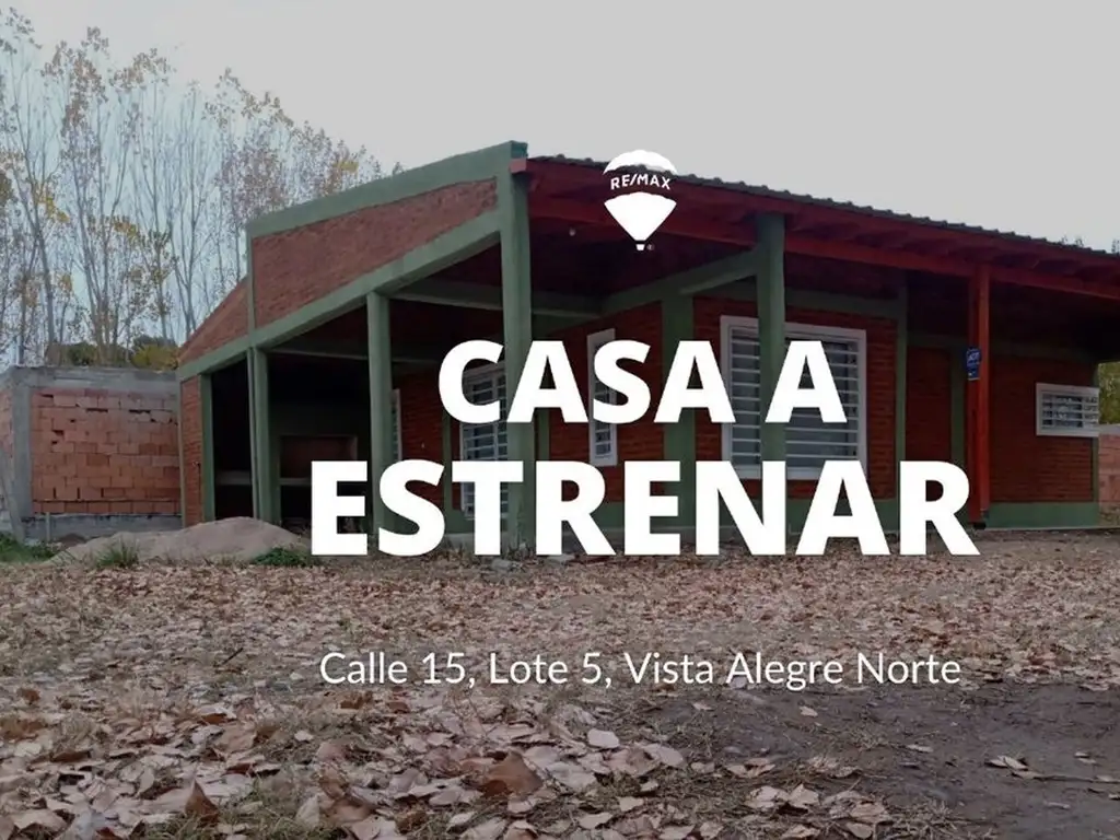 VENTA CASA DOS DORMITORIOS A ESTRENAR VISTA ALEGRE