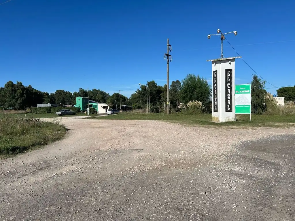 VENTA  Lote en El Casal frente a Aquasol ruta 2