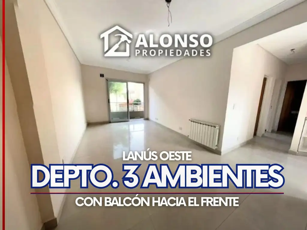 Departamento de 3 Ambientes con balcón