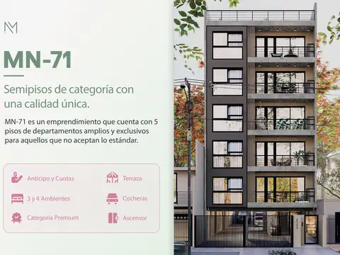 Departamento 4 ambientes con 2 baños
