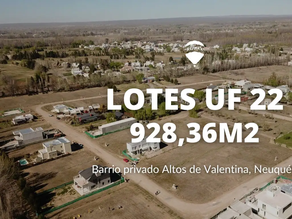 LOTE UF22 | 928,36m2 | EN ALTOS DE VALENTINA