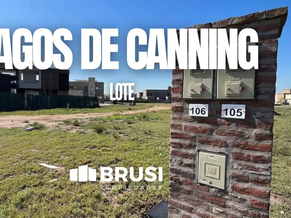 Venta de Lote 650 m2, Barrio Privado,  Lagos de Canning