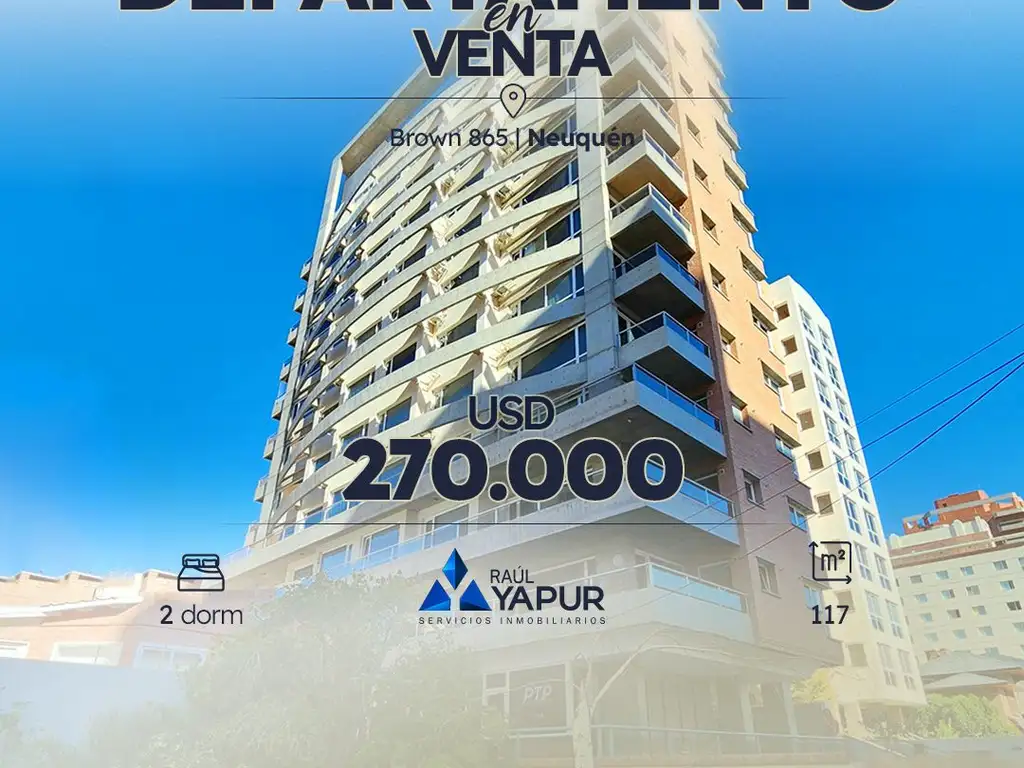 VENTA DEPARTAMENTO 2 DORMITORIOS, NEUQUEN