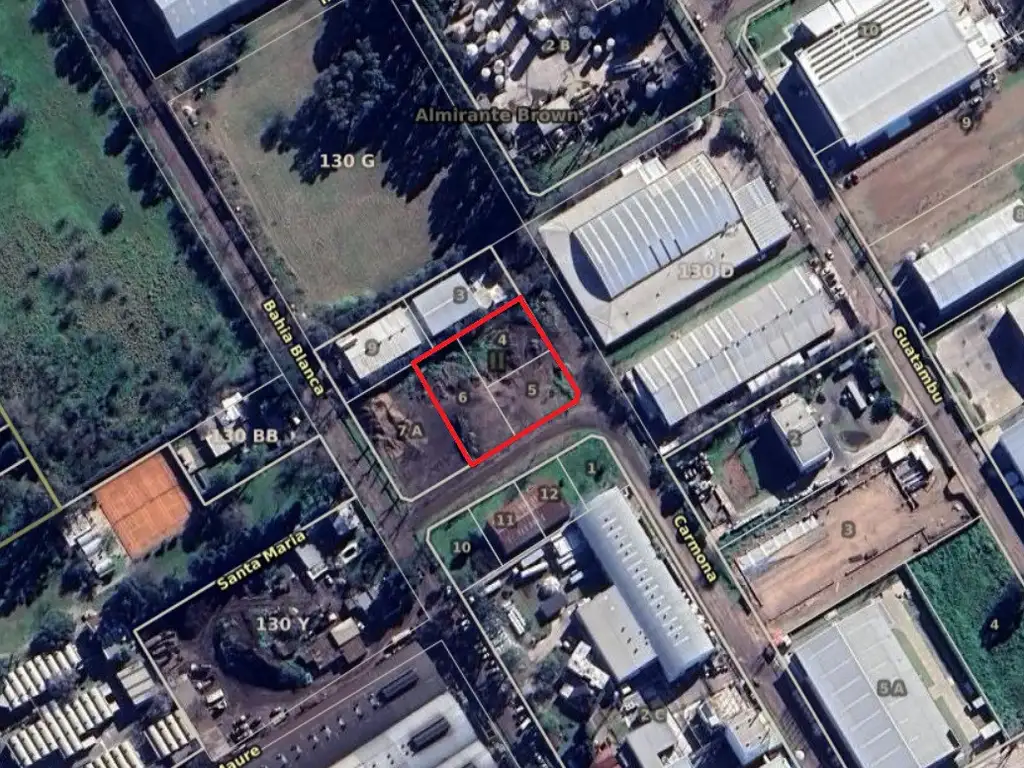 Terreno Industrial de 2.345 m² - Parque Industrial Almirante Brown