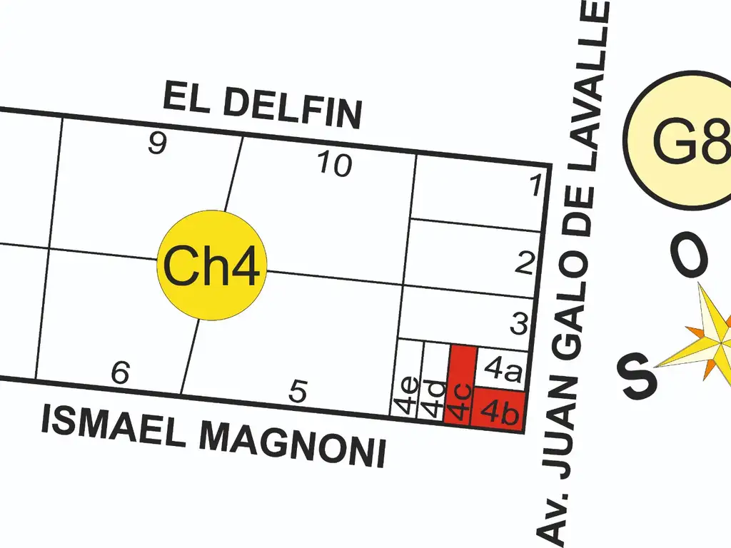 2 Chacras: Magnoni E/ Av Galo de Lavalle y La Ballena - Pavón - B697