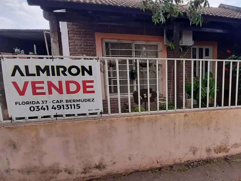 Casa | 2 Dormitorios | Galpón | Cochera | Capitán Bermúdez | Barrio Posta