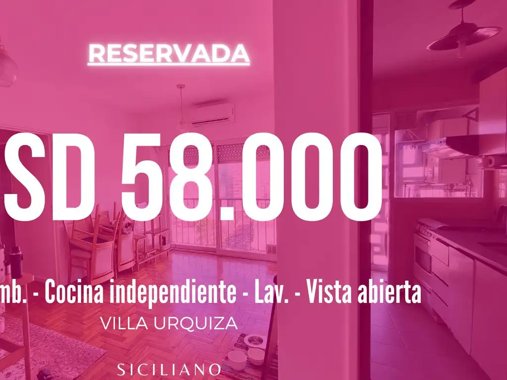 Departamento en Villa Urquiza