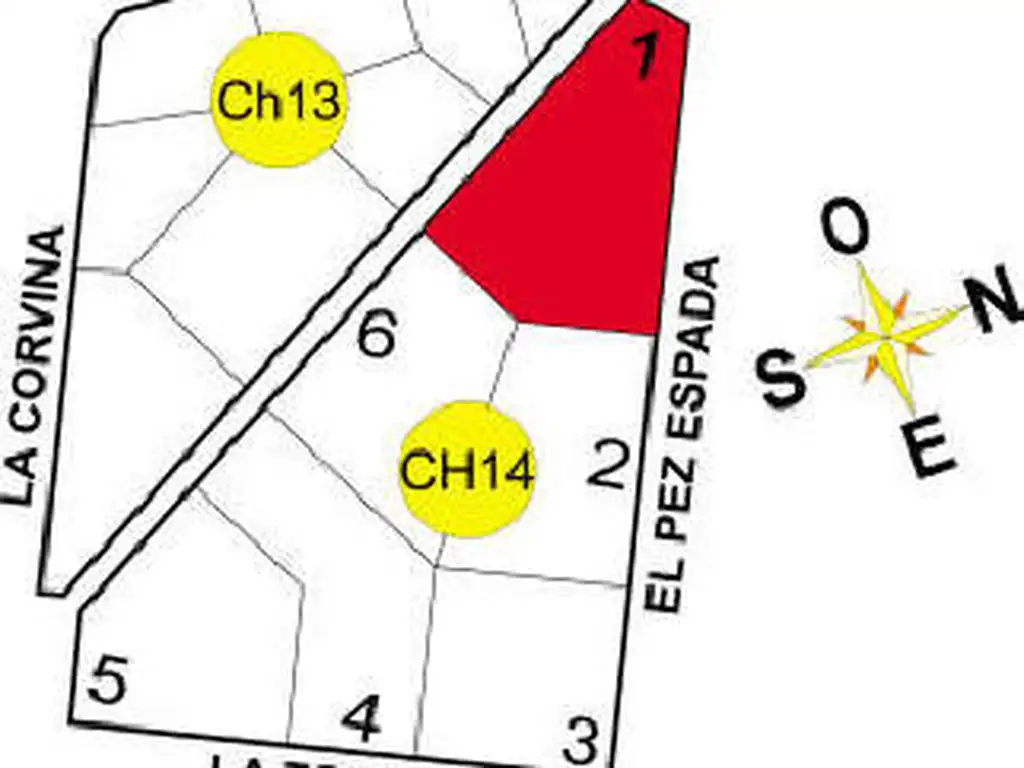 Lote: Pez Espada esq. Ruta N° 11 - Pavón - B305