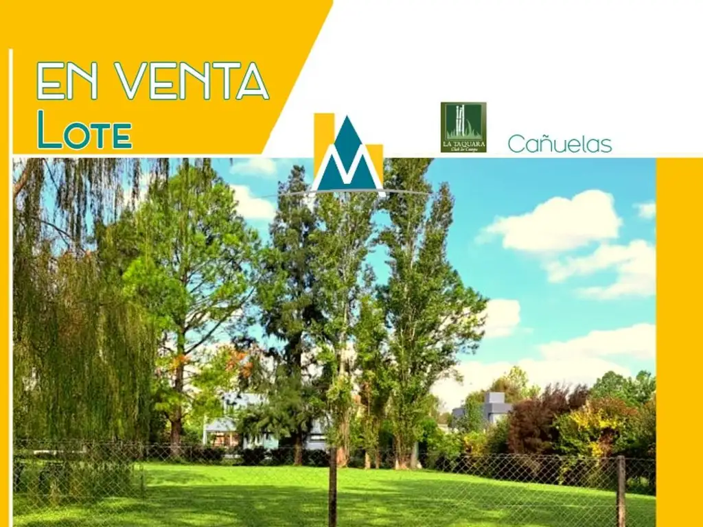 Lote en venta en club de campo "La Taquara"