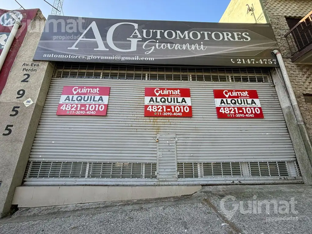 Depósito en  Alquiler - salida a dos calle con oficina - exc. estado