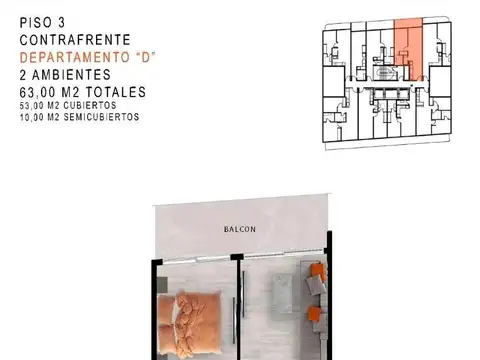 Departamento en el emprendimiento Caballito Gran Edificio de