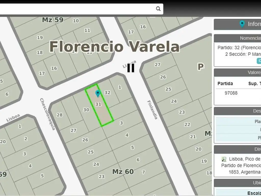 LOTE EN VENTA - FLORENCIO VARELA