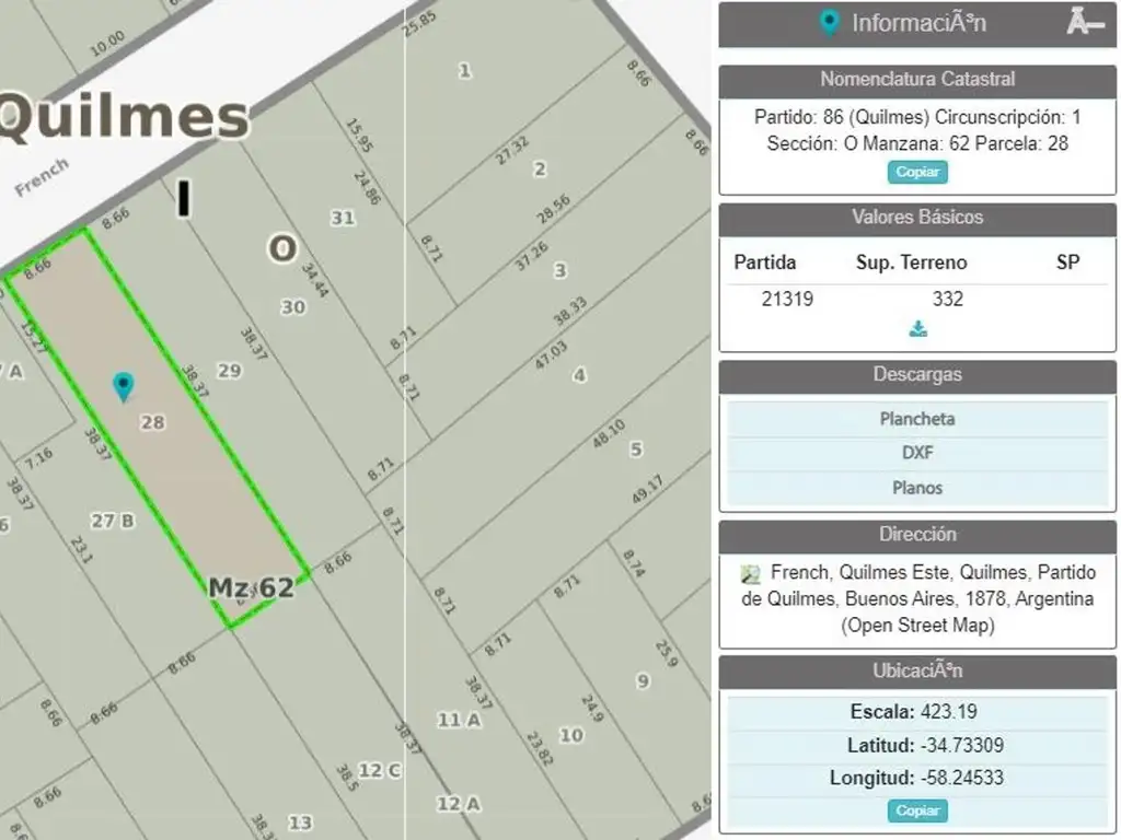 Venta de lote terreno en quilmes