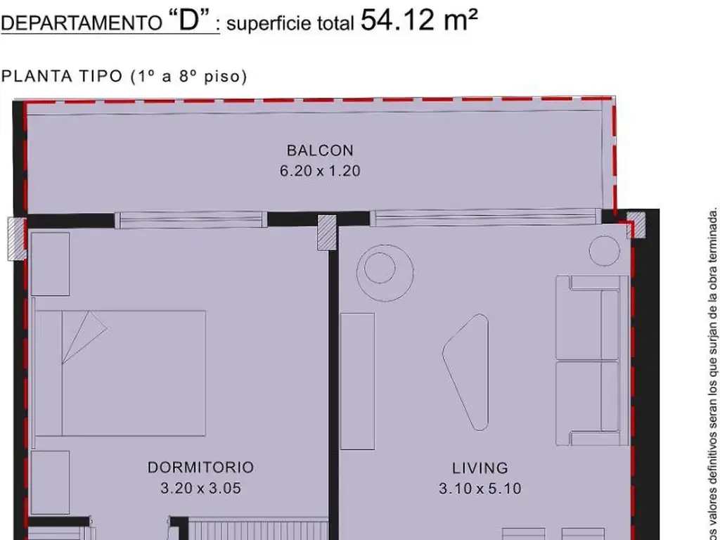 Departamento en el emprendimiento GREGORY 1165