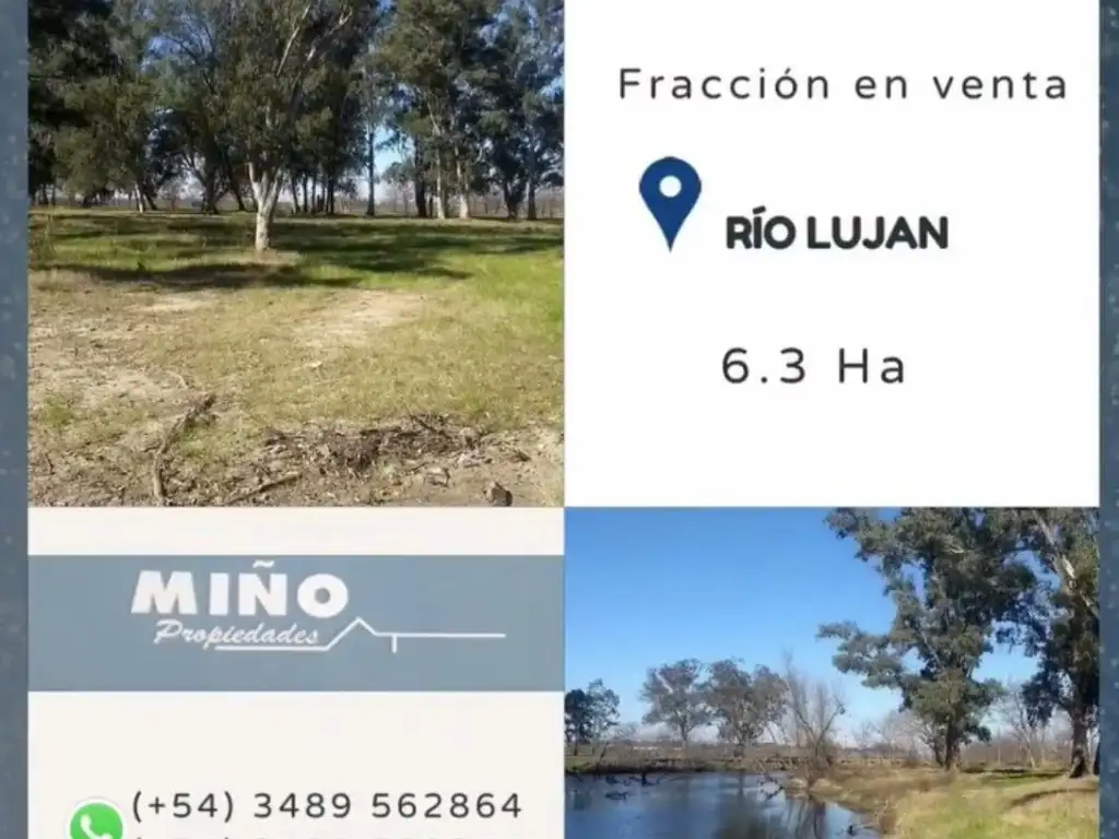 Fraccion en venta, Rio Lujan