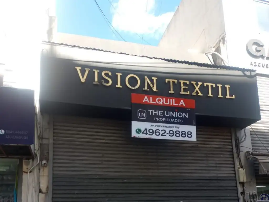 ALQUILER LOCAL ONCE ZONA TEXTIL