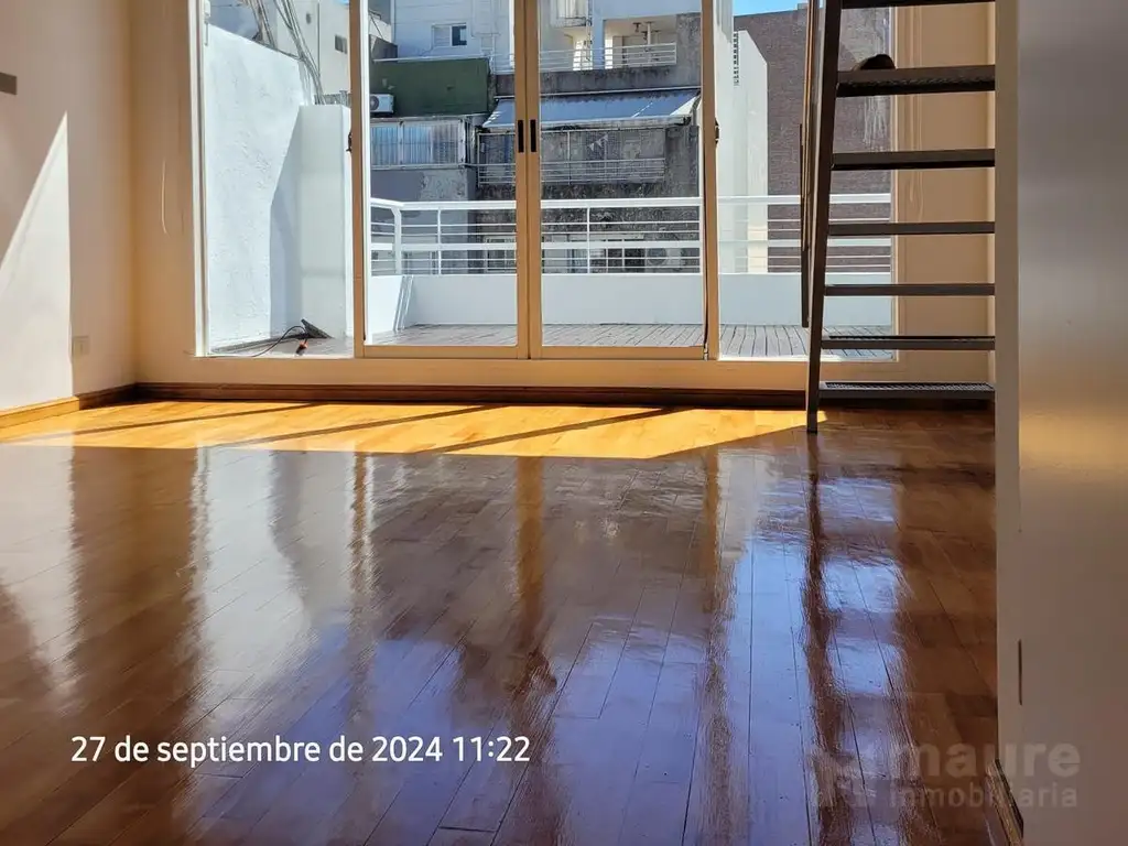 Loft en alquiler en Palermo con balcón terraza y cochera fija descubierta