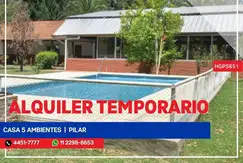 Casa - Alquiler temporario - Argentina, Pilar - A. Williams 1100
