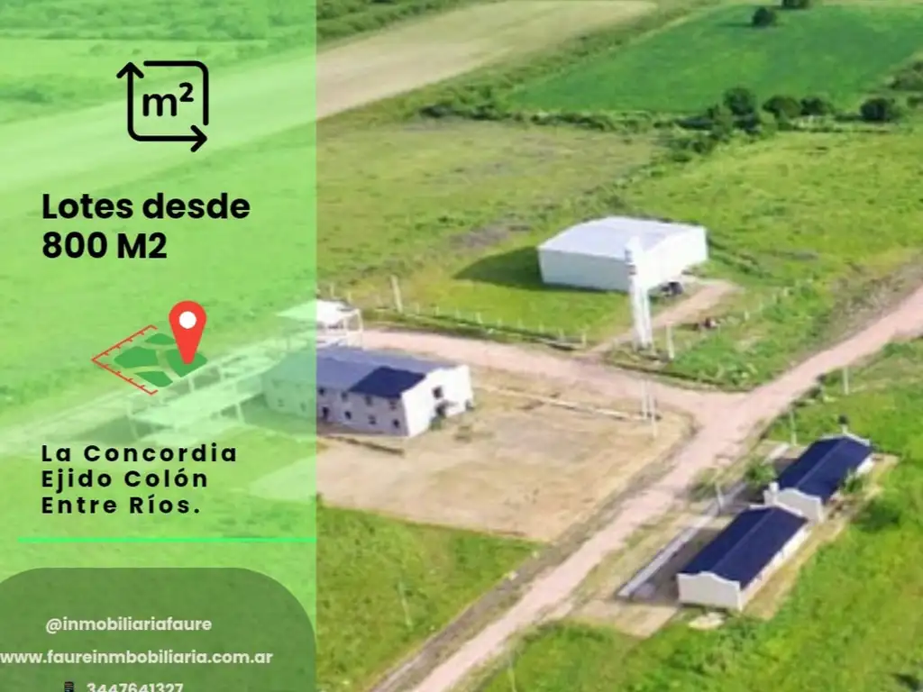 Vende lotes de 800 m2 Colon OPORTUNIDAD!