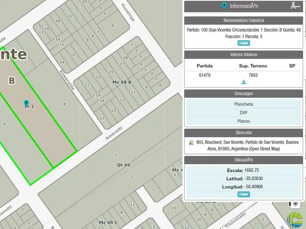 Venta terreno ideal proyecto loteo en San Vicente