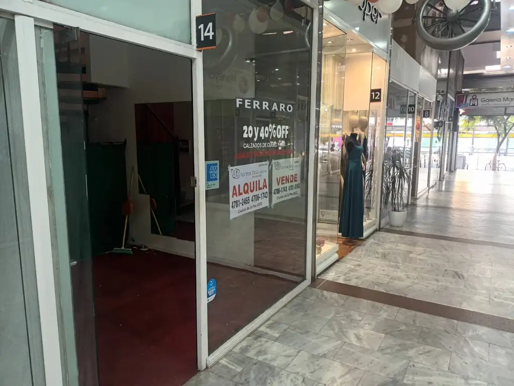 ALQUILER DE LOCAL EN AV. CABILDO 2350 GALERÍA MARGA BELGRANO CABA