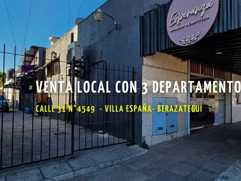 VENTA LOCAL CON DEPARTAMENTOS