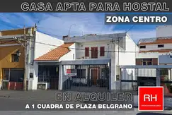 CASA APTA PARA HOSTAL O ALOJAMIENTO- CENTRICO- EN ALQUILER