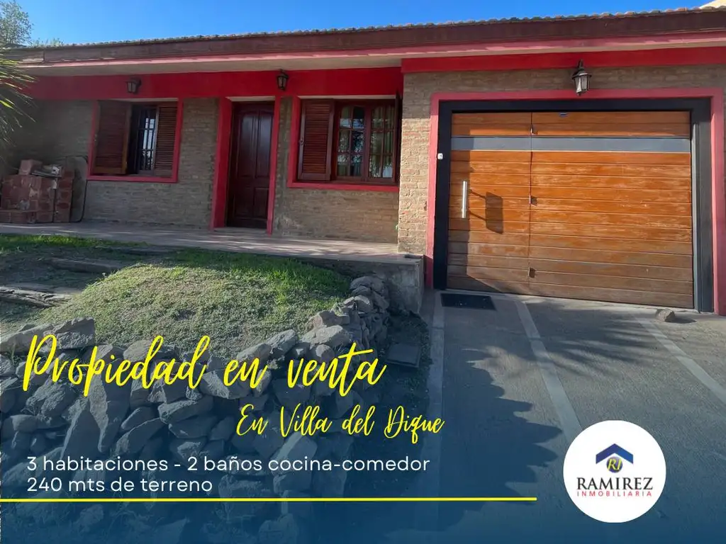 EXCELENTE PROPIEDAD EN VENTA EN VILLA DEL DIQUE