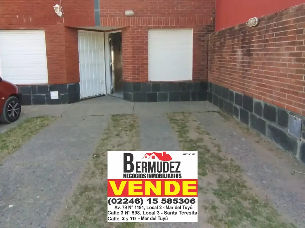 Duplex venta 3 ambientes Mar del tuyu 79 entre 3 y 4