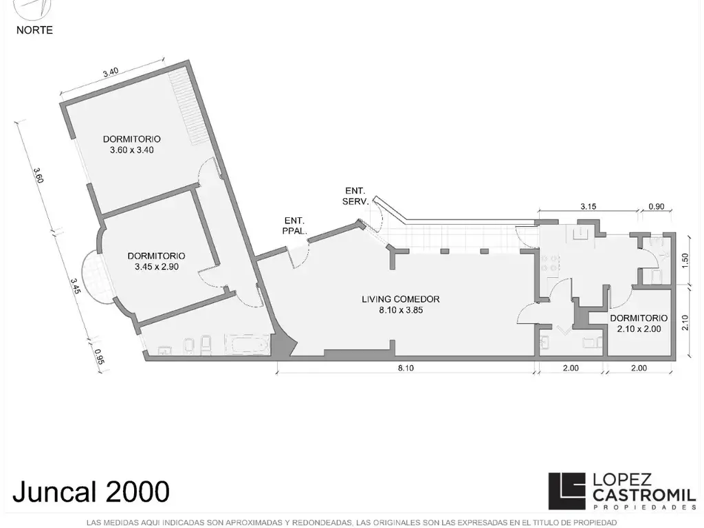 Departamento en Venta en Recoleta - 3 ambientes