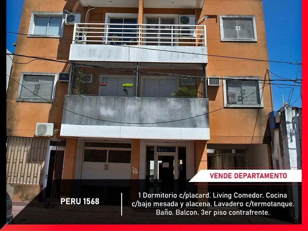 VENDE DPTO 1 DORMITORIO Z° CENTRO