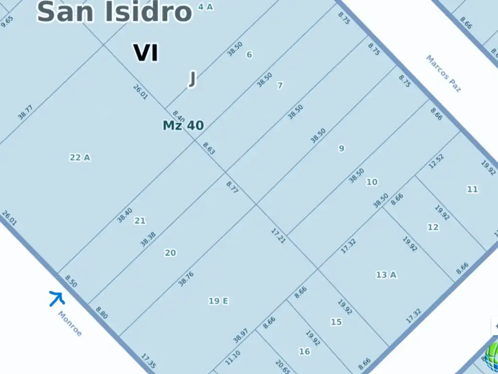 VENTA LOTE SOBRE COLECTORA PANAMERICANA SAN ISIDRO