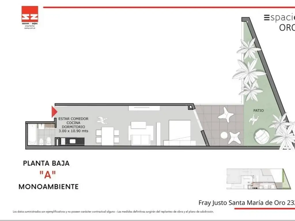 Venta Emprendimiento Monoambiente con Patio 69 m² Palermo So