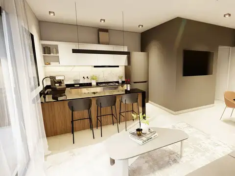 Departamento Monoambiente con 2 baños
