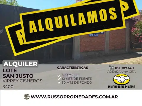 Alquiler Lote San Justo