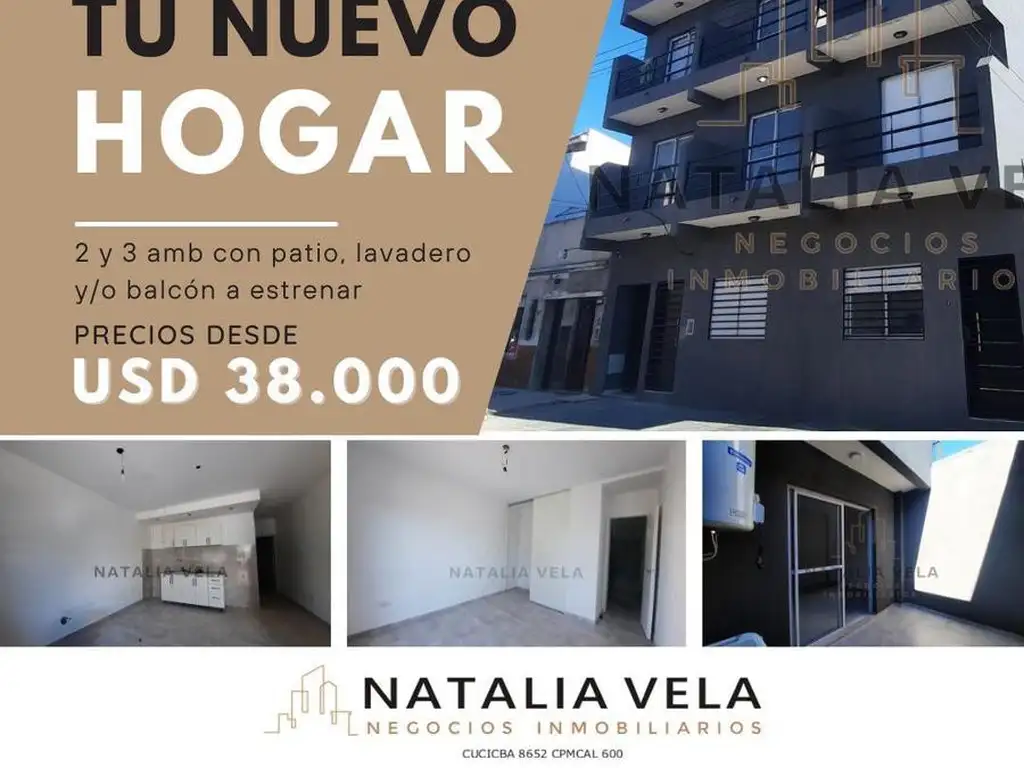 VENTA Dptos 2 y 3 amb a estrenar Lomas del Mirador APTO CRÉDITO