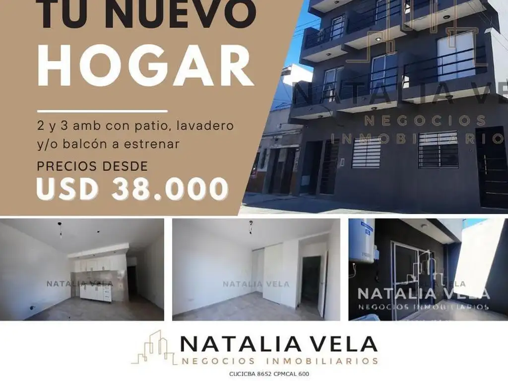 VENTA Dptos 2 y 3 amb a estrenar Lomas del Mirador APTO CRÉDITO