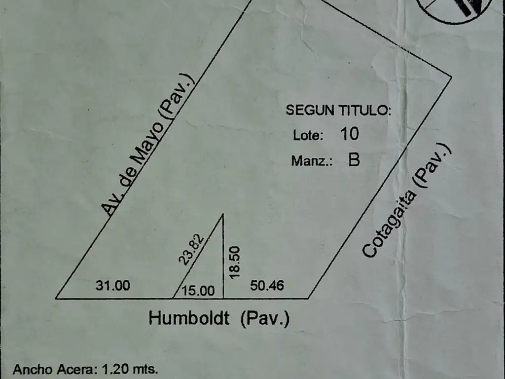 Terreno en venta en Barrio Don Bosco