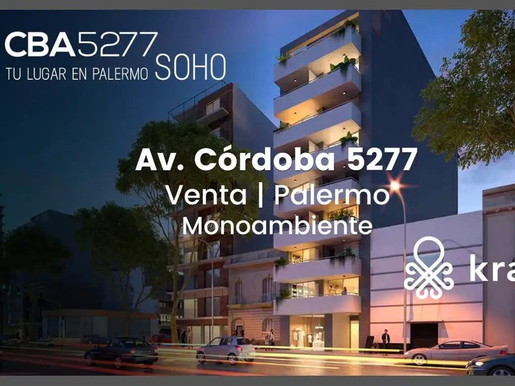 Departamento Monoambiente en Venta Palermo Soho