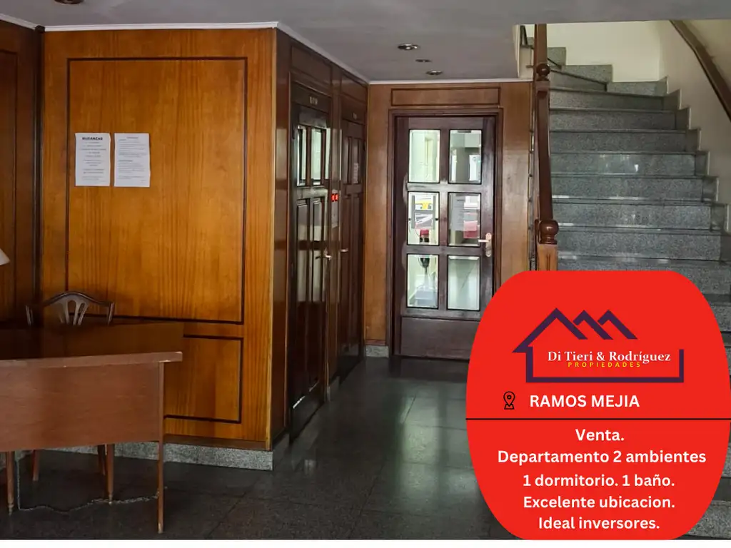 Venta Departamento en el Centro de Ramos Mejia. Excelente ubicación!