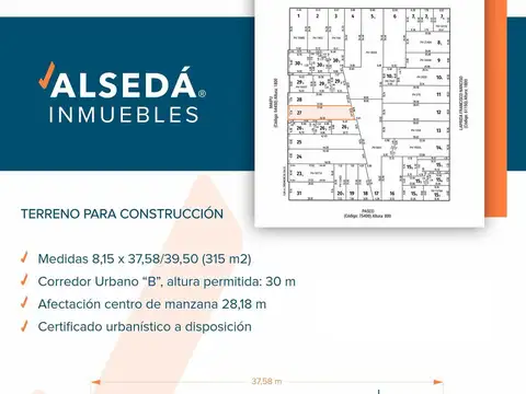 Terreno para construcción - Abasto - República de la Sexta