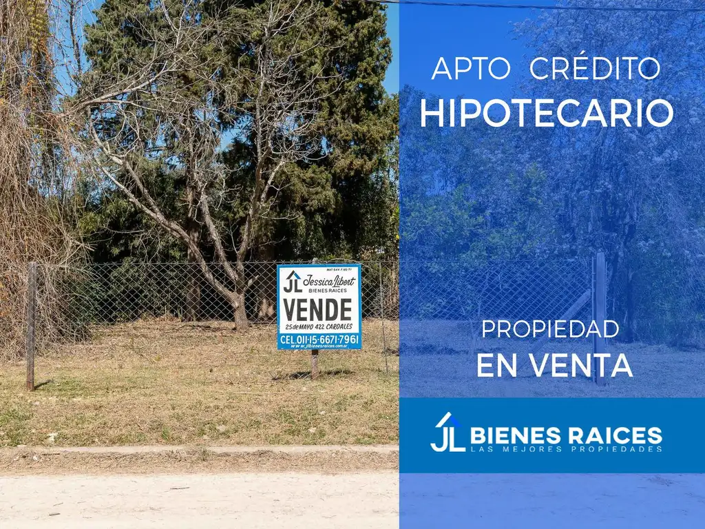 Terreno arbolado en venta en el centro de Los Cardales