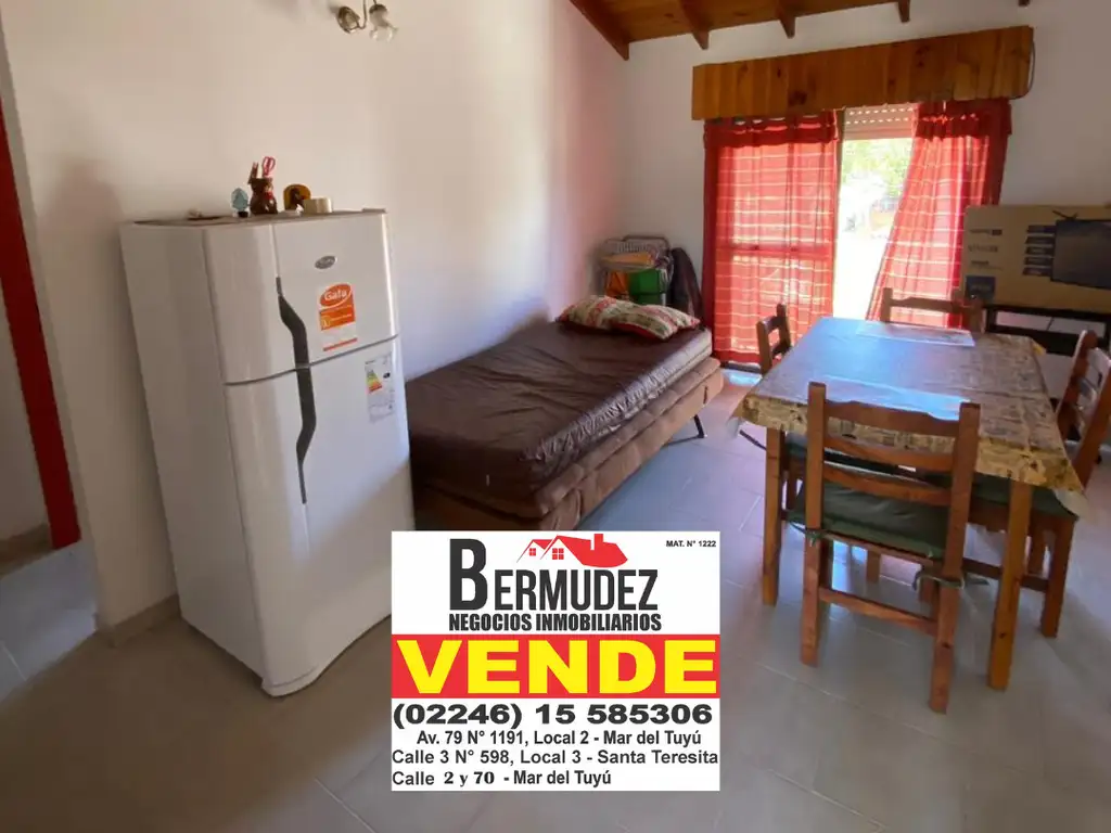 Depto tipo casa sobre avenida 79 de Mar del tuyu, excelente oportunidad