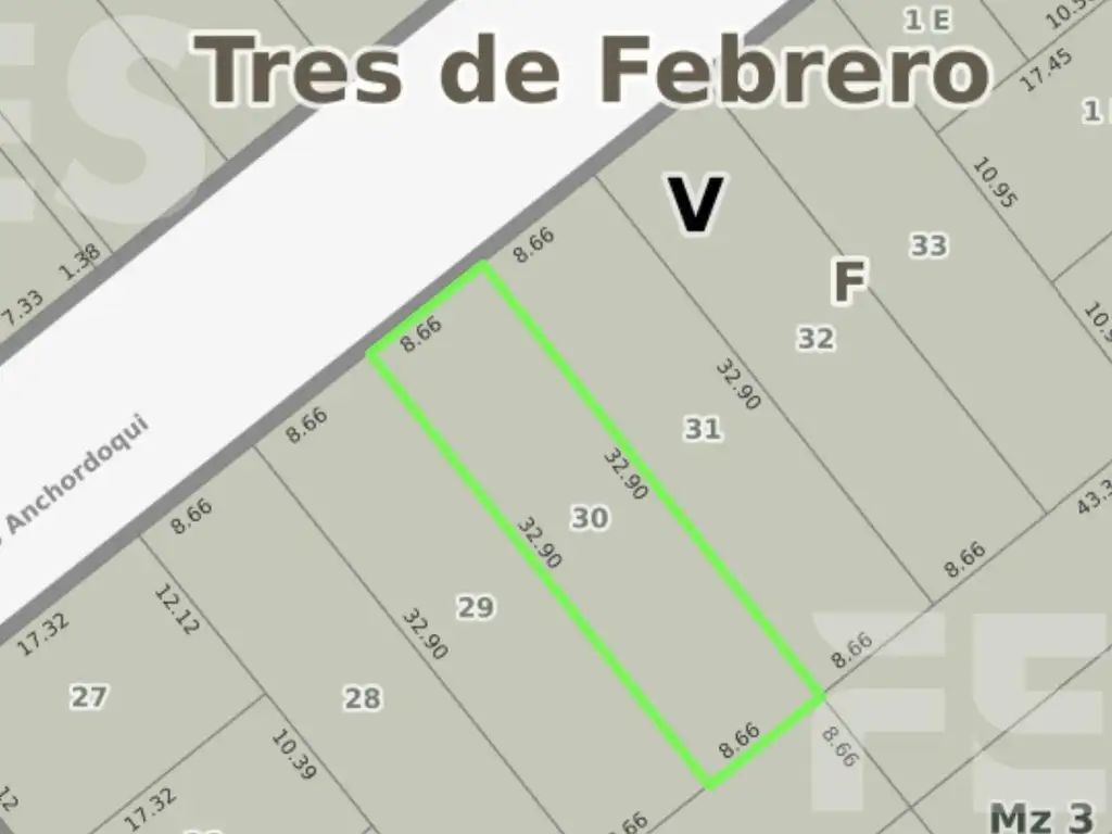 VENTA LOTE PARA DESARROLLO SAENZ PEÑA - TRES DE FEBRERO