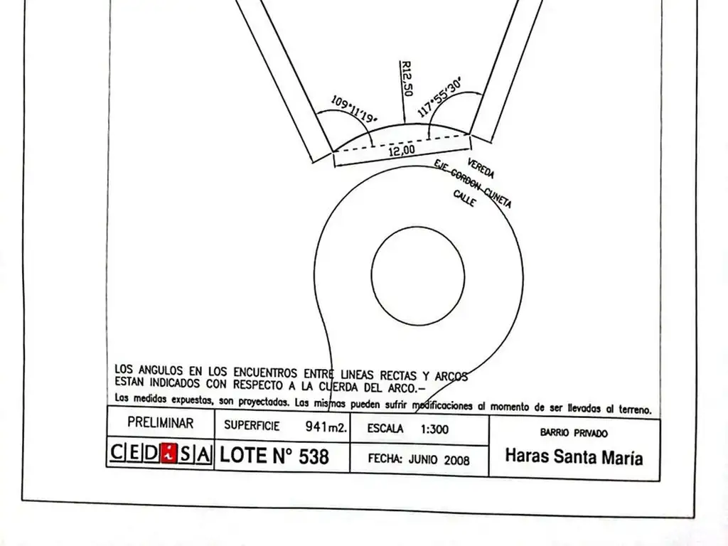 VENTA LOTE HARAS SANTA MARÍA BARRIO LOS ROBLES